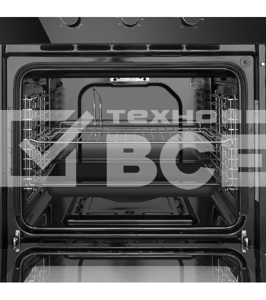 Шкаф духовой газовый с электрическим грилем Maunfeld MOGS703B2, встраиваемый