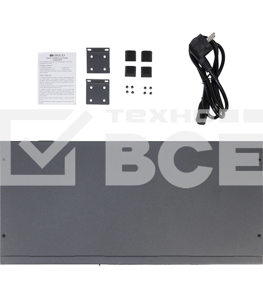Коммутатор Unmanaged Switch 16x1000Base-T PoE, 2x1000Base-X SFP, PoE Budget 200W, Long-range PoE up to 250m, 19