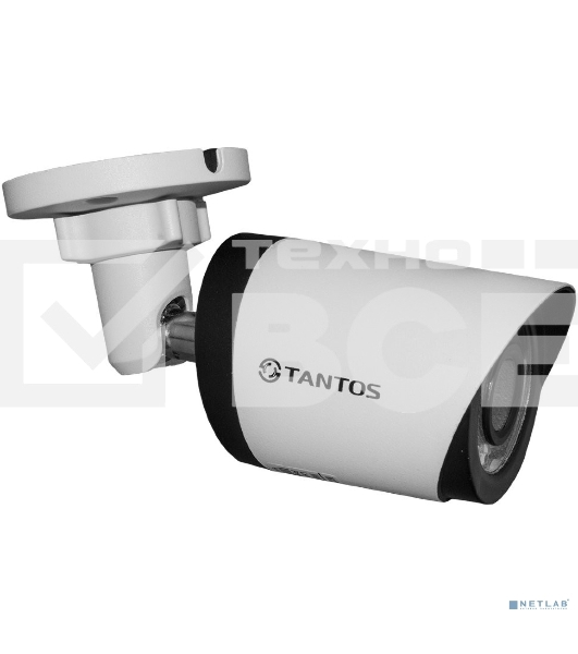 Видеокамера IP уличная Tantos TSi-Pe25FP 2 мегапиксельная с фиксированным объективом и питанием PoE