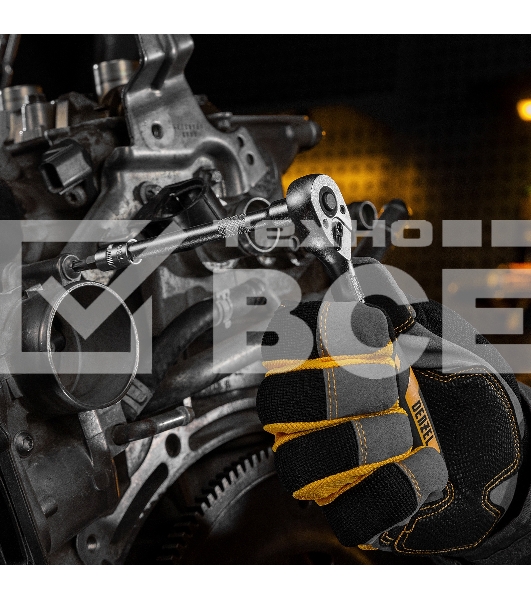 Набор инструментов Denzel 1/2', 1/4', CrV, S2, пластиковый кейс, 122 предмета