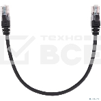 Патч-корд U/UTP, CAT 5e, RJ45-RJ45, 26AWG, ZH нг(А)-HF, черный, 0,3м Rexant, фото4