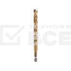 Сверло по металлу, 9мм, Р6М5, ТИТАН, шестигранный хвостовик (1 шт. в упаковке) DIN 338 Kranz, фото 1