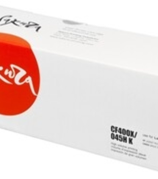 Картридж лазерный Sakura CF400X/045HBK для HP Color LaserJet Pro M252n/M252dn/MFP277dw/277n и Canon i-SENSYS LBP-610C, MF-630C, черный, 2800к.