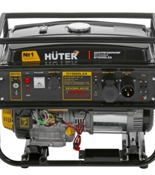 Электрогенератор бензиновый Huter DY8000LXA, 6.5 кВт, 81 дБ, 94 кг