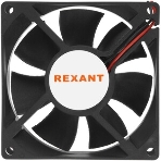 Вентилятор для корпуса Rexant RX 8025MS 24VDC черный, 80 мм, 2600 об/мин, 30 дБ, 2 pin, фото3