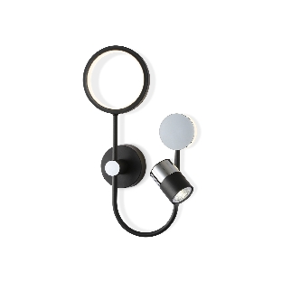 Светильник Ambrella light FL51601/3 BK/CH черный/хром 11W 4200K+GU10 424*275*100