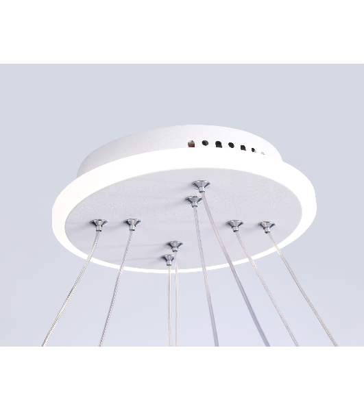 Светильник Ambrella light FL66321/1+4 WH белый 69W 3000K-6400K+G9/4 D600/400*1200 (ПДУ ИК)