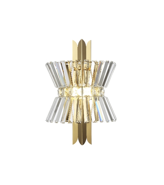 Настенный светильник Ambrella light LH41029/2 BS/CL латунь/прозрачный E14*2 max 40W 310*180*460