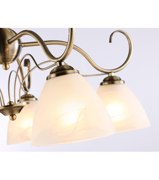 Светильник Ambrella light TR3046/5 SB/FR бронза/белый матовый E27/5 max 40W D595*285