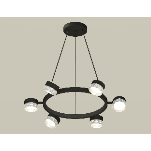 Светильник Ambrella light XB9193250/6 SBK/CL черный песок/прозрачный GX53 (C9193, N8480)