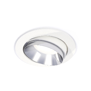 Комплект встраиваемого поворотного светильника Ambrella light XC7651022 SWH/PSL белый песок/серебро полированное MR16 GU5.3 (C7651, N7032)