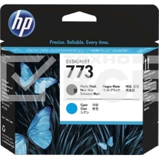 Картридж струйный HP 773 C1Q20A черный матовый/голубой печатающая головка для HP DJ Z6600