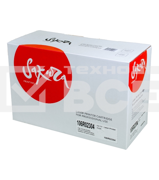 Картридж Sakura 106R02304 для Xerox P3320, черный, 5000 к.