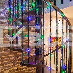 Гирлянда «Твинкл-Лайт» 20 м, темно-зеленый ПВХ, 160 LED, цвет мультиколор, фото3