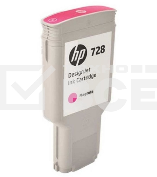 Картридж струйный HP F9K16A (HP 728) для DesignJet T730, T830. Пурпурный. 300 мл.