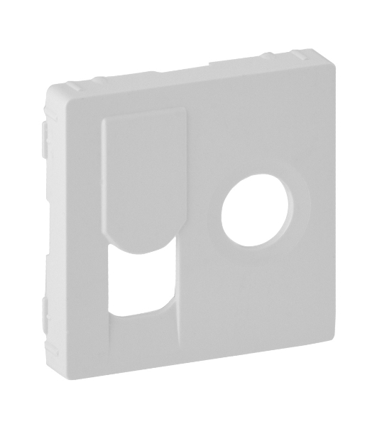 Лицевая панель розетки TV-RJ45. Белая Valena LIFE. 