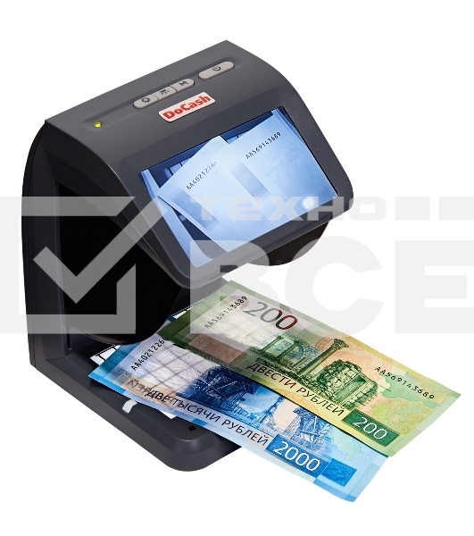 Детектор банкнот DoCash Mini Combo просмотровый мультивалюта