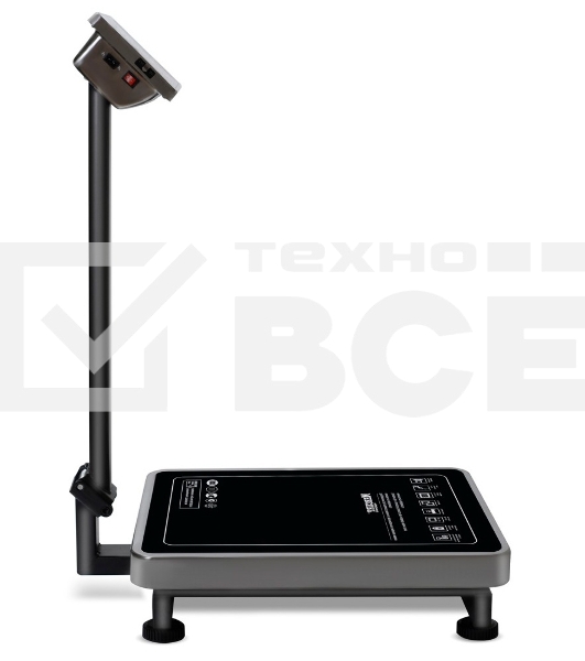 Весы торговые Mertech M-ER 335ACPU-60.10 LED (3112) черный, до 60 кг
