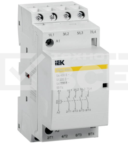 Контактор модульный КМ20-40М AC IEK MKK11-20-40 IEK