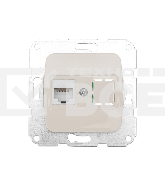 Розетка Компьютер DEA RJ45 с/у мех. Беж KRANZ