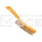 Щетка по металлу Kranz с пластиковой ручкой 4 ряд. 260 мм, фото3