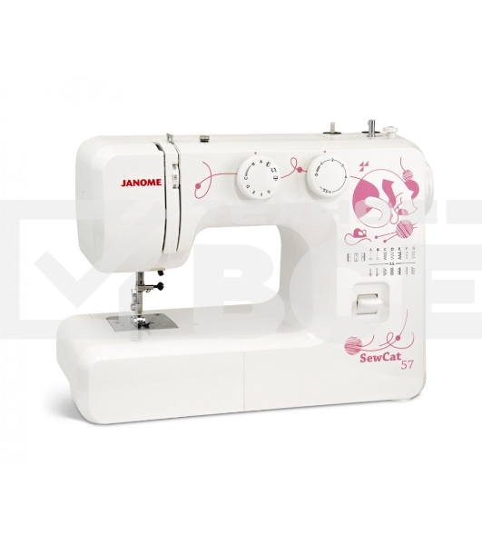 Швейная машина Janome Sew Cat 57 белый/рисунок