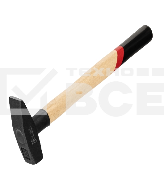 Молоток слесарный Matrix, 300 г, квадратный боек, деревянная рукоятка