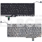 Клавиатура для ноутбука Macbook A1297 черная, большой Enter, фото3