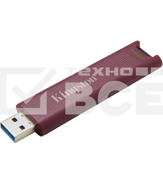 Флеш диск Kingston USB Drive 256GB DataTraveler MaxA USB3.2 Gen 2 Type-A, бордовый [DTMAXA/256GB]