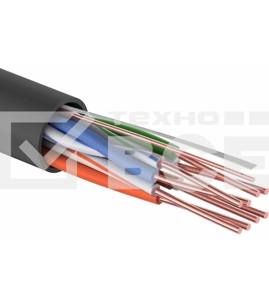 Кабель информационный PROconnect 01-0045-3 кат.5E UTP 4 пары 24AWG PE внешний 305м черный