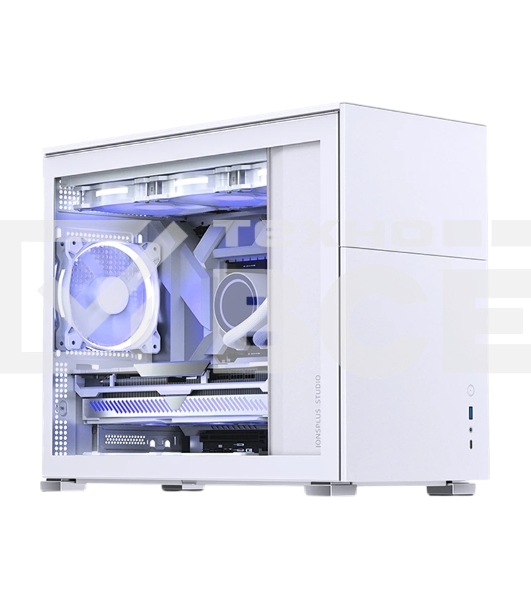 Корпус компьютерный Mini-Tower/ Case JONSBO D31 STD, Mini-Tower, TG, no fan, 1xUSB-A 3.2 + 1xUSB-C 3.2, mATX, mDTX, mITX White