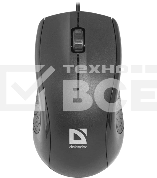 Мышь проводная Defender Optimum MB-160 черный, 1000 dpi, USB, кнопки - 3