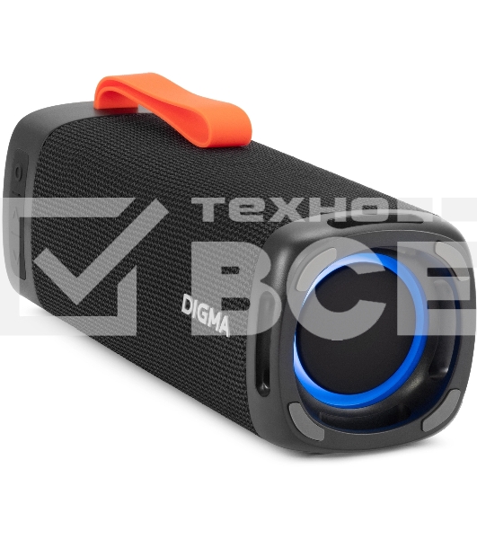 Портативная колонка Digma D-PS1522 черный 60W 2.0 BT 10м 3000mAh (PS1522B)