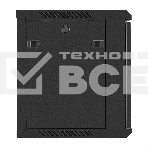 Шкаф телекоммуникационный 19' настенный 9U ExeGate EC-WM-9U.450.G.BLACK (19', 9U, 600x450x500 мм (ШхГхВ), передняя дверь закаленное стекло, съемные боковые панели, пыле- и влагозащита IP23, черный RAL 9004), фото6
