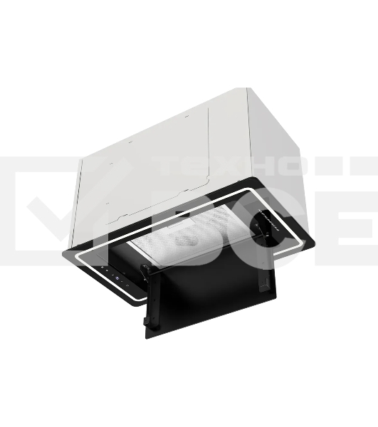 Встраиваемая вытяжка Kuppersberg, 52 см, сенсорное управление, пульт, 3 скорости, 950 м3/ч, круговая LED подсветка, таймер, черный