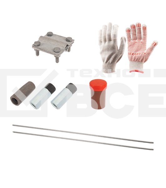 Комплект заземления Rexant с заострением 3 м, d16