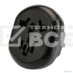 Переходник питания универсальный Cablexpert 6в1 A-AC-UKEU-003B, с вилки A,B,(C),F,E,G,I в F,E, 16А, термостойкий PС пластик, черный, пакет, фото8