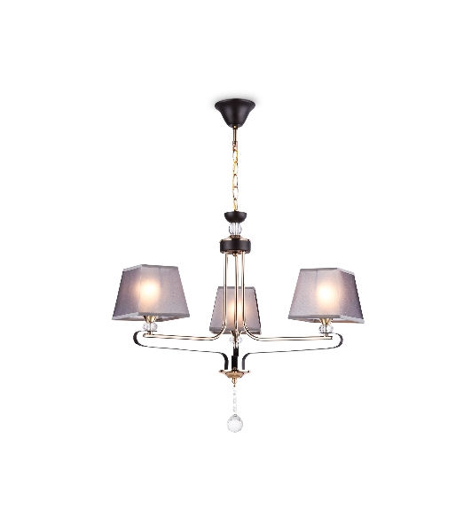 Светильник Ambrella light TR4614/3 CF/FGD кофе/золото E27/3 max 40W D640*800