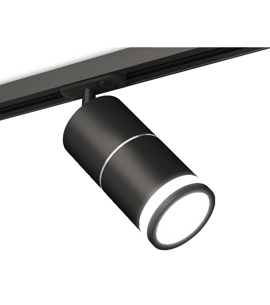 Светильник Ambrella light XT7402012 SBK/PSL/FR черный песок/серебро полированное/белый матовый MR16 GU5.3