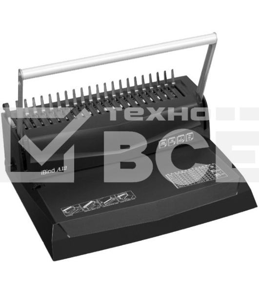 Переплетчик Gladwork iBind A12 A4/перф.12л.сшив/макс.450л./пластик.пруж.-51мм)