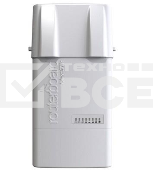 Точка доступа MikroTik RB912UAG-5HPnD-OUT BaseBox 5 (RouterBOARD 912UAG with 600Mhz Atheros CPU, 64MB RAM, 1xGigabit LAN, USB, miniPCIe, built-in 5Ghz 802.11a/n 2x2 two chain wireless with two RP-SMA connectors, Ro