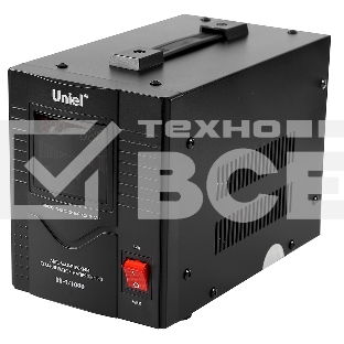 Стабилизатор Uniel RS-1/1000 однофазный, цифровой 220В, 800Вт, вх.140-260В