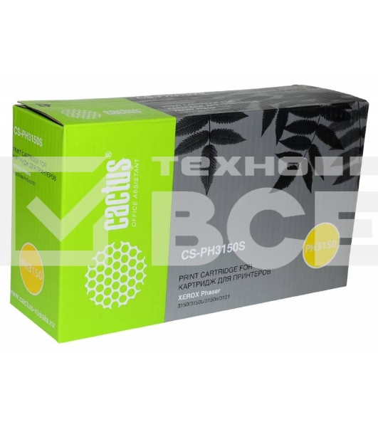 Картридж лазерный Cactus CS-PH3150S 109R00746 черный (3500 стр.) для Xerox Phaser 3150/3150b/3150n/3151