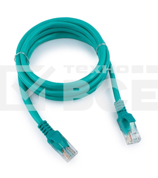 Патч-корд UTP Cablexpert кат.5e, 1м, литой, многожильный (зеленый)