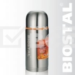 Термос BIOSTAL-СПОРТ NBP-500 0.5 л, узкое горло, 2 пробки, с крышкой-чашкой и доп. пласт. чашка., фото2