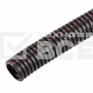 Труба автомобильная гофрированная ПП, Ø12,7 мм, разрезная, негорючая, бухта 50 м/уп.