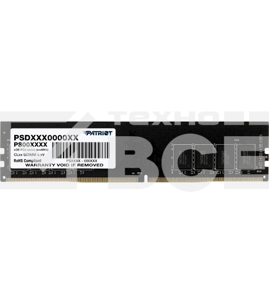 Оперативная память Patriot Signature, DDR4, 32GB (1x32 GB), 2666 MHz, CL19