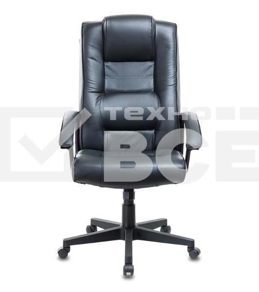 Кресло руководителя Бюрократ T-9906N/BLACK черный, кожа