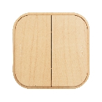 Переключатель 2-клавишный 10А | 782266 | Legrand Quteo Сосна, фото2