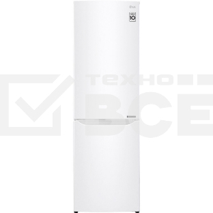 Холодильник LG GA-B419SWJL белый двухкамерный 223/79л морозилка снизу, No Frost